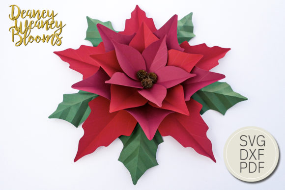 Bringing the Holidays to Life with Paper Poinsettia Template 1