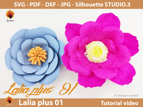 Lalia - Paper Flowers Template for Creative Projects