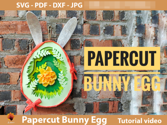 Papercut Bunny Egg Box Easter: A Versatile Asset for Creative Projects