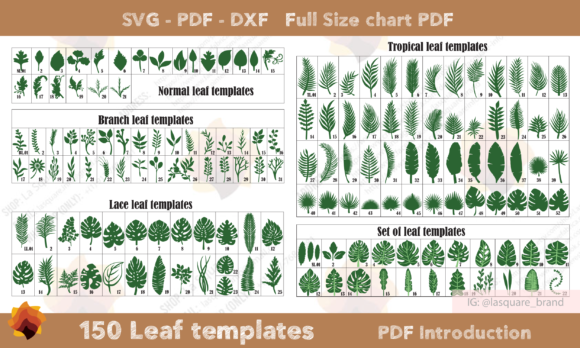 Unlock 150 Leaf Templates for Creative Projects
